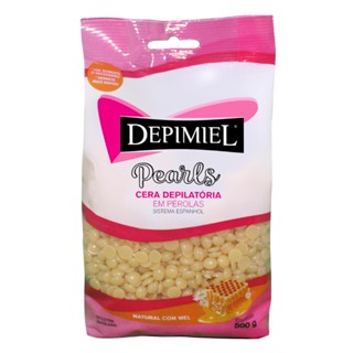 Cera Depilatória Depimiel Natural Com Mel Em Pérolas 500g
