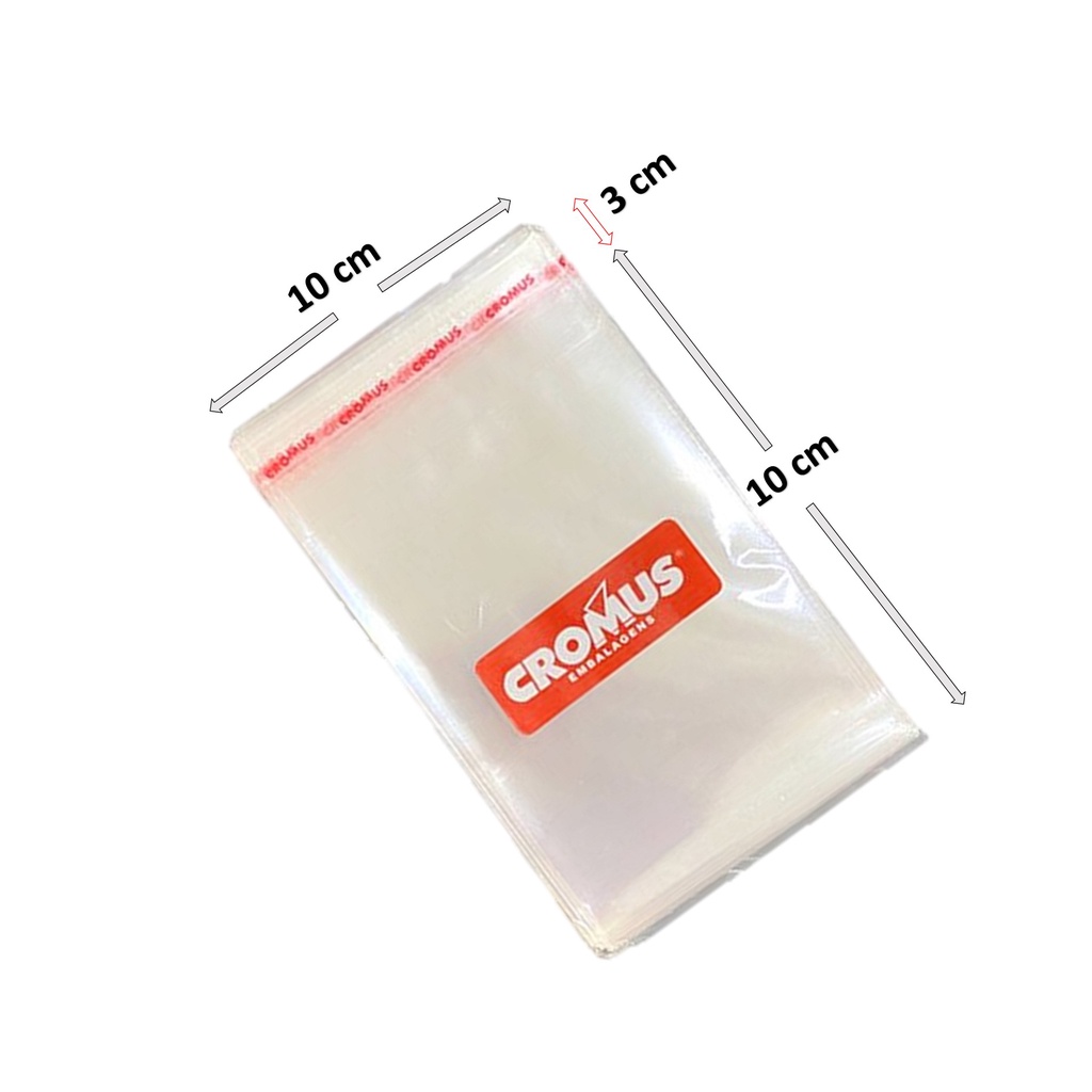 Saco Adesivado 10x10 Transparente Cromus C/ 1000 Unidades em Oferta na Shopee
