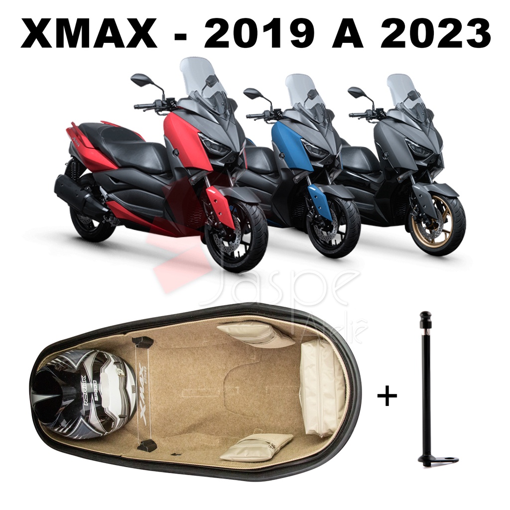 Forração Xmax 250 2019 2020 2021 2022 2023 2024 Forro Premium Bege + Divisória P +1 Antena