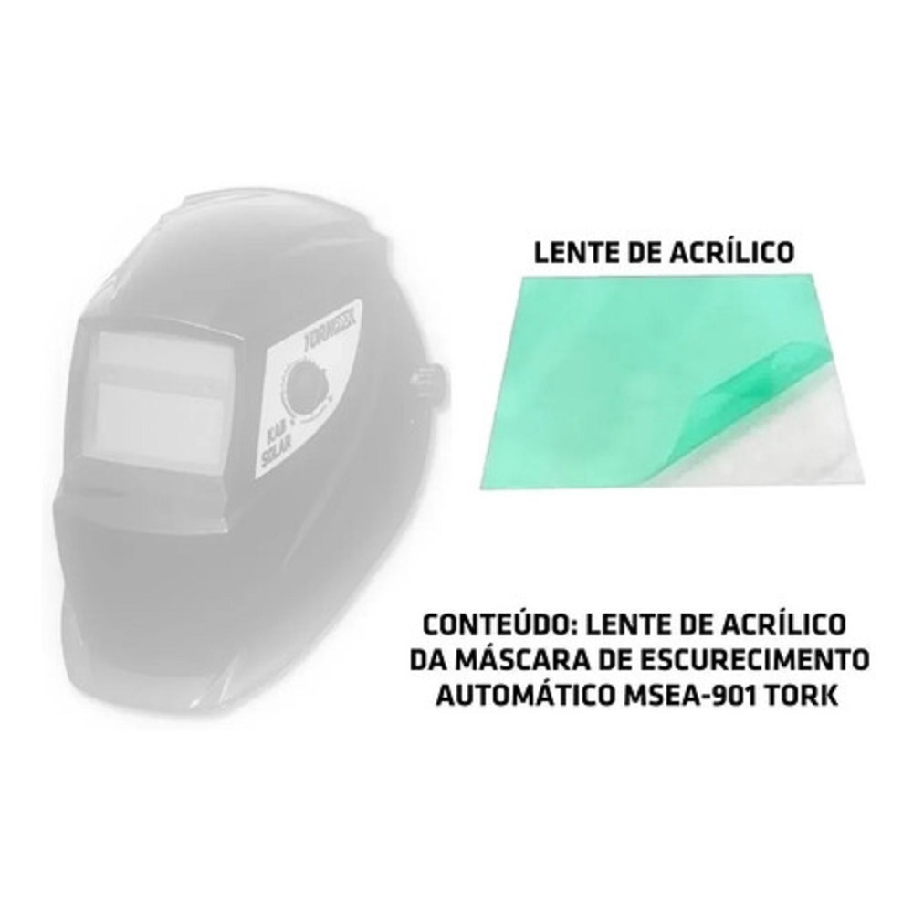 LENTE EXTERNA PARA MASCARA DE SOLDA 115 X 95MM MSEA901002 SUPER TORK em Oferta na Shopee