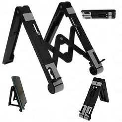Suporte Apoio Compacto Articulado Portátil De Mesa Para Celular Tablet Notebook Home Office Top