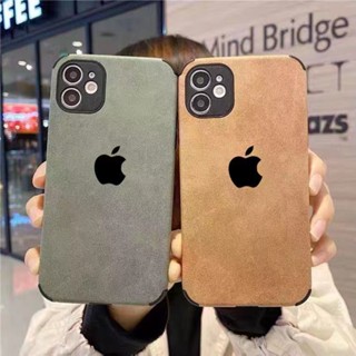 Capa À Prova De Choque De Saco De Camurça Simples Para iPhone 11 12 13 pro max x xr 7 8 plus