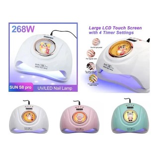 Cabine Unha 268W Led Uv 2 Em 1 Bivolt Temporizador Sun S8 Pro Profissional Bichinho