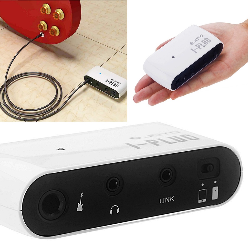 Mini amplificador para guitarra, baixo e violão - iPlug Joyo - Portátil funciona com pilhas