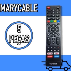 5x Controle Remoto Compativel TV PHILCO netflix Amazon