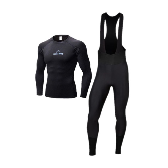 Conjunto Calça Bretelle Camisa Ciclismo Masculino Roupa De Ciclista Com Forro D90