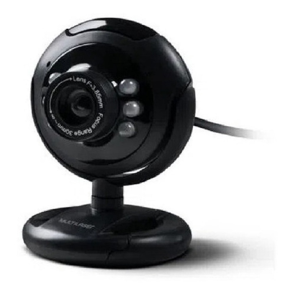 WEBCAM NIGHTVISION 16MP MICROFONE USB PRETO MULTILASER