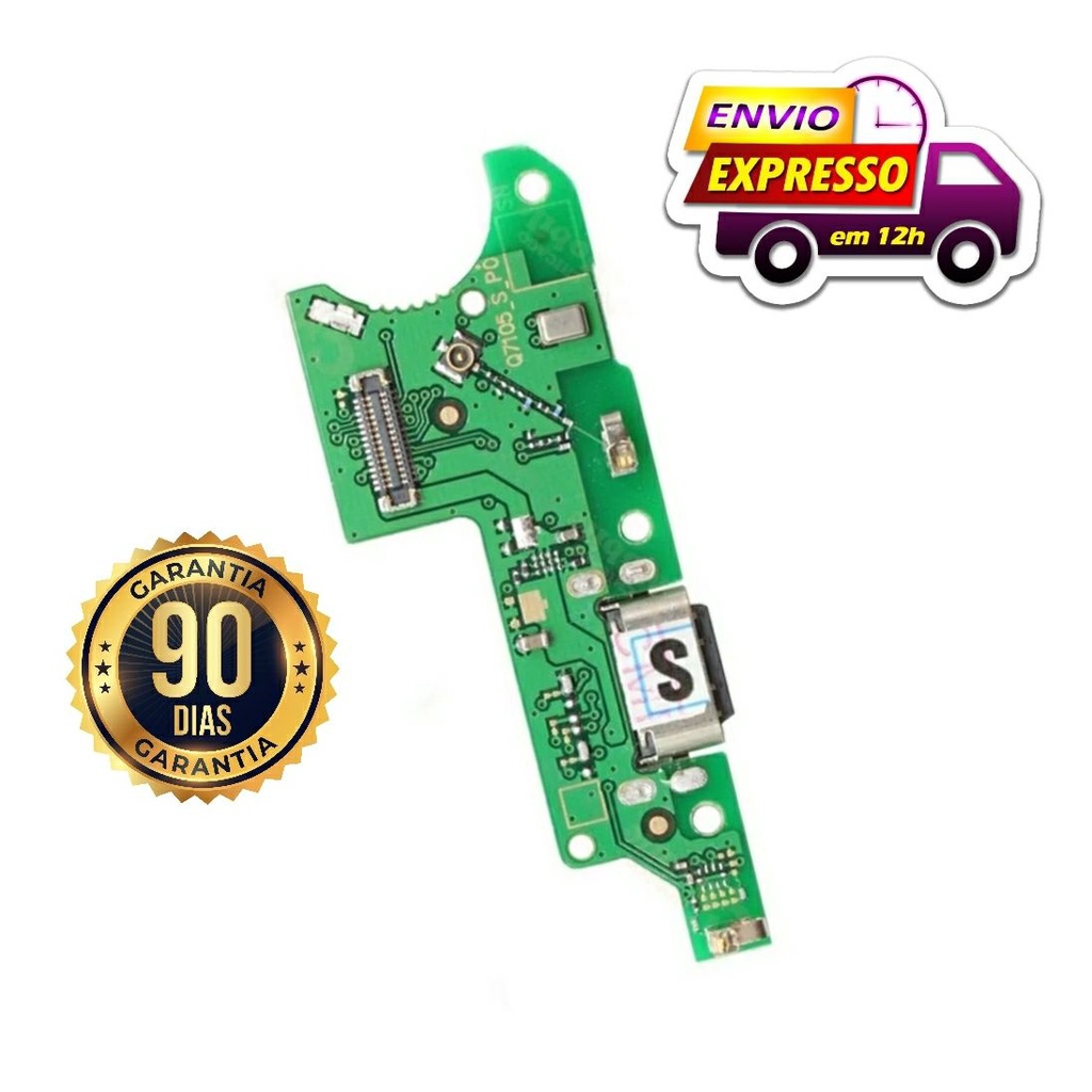 Placa Conector De Carga E Microfone Moto One Fusion Xt Shopee Brasil