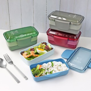 Pote Marmita de 2 Andares 950ml Concept Lancheira Recipiente Vai Ao Micro-ondas Freezer Bpa Free