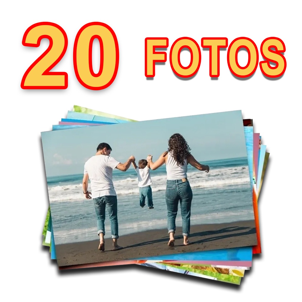 Revelação de fotos 10x15 Fosco - 20 Unidades