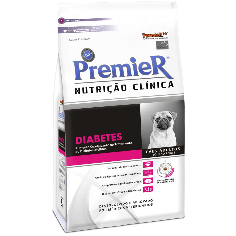 Premier Nutrição Clínica Diabetes para Cães de Pequeno Porte - 10,1Kg em Oferta na Shopee
