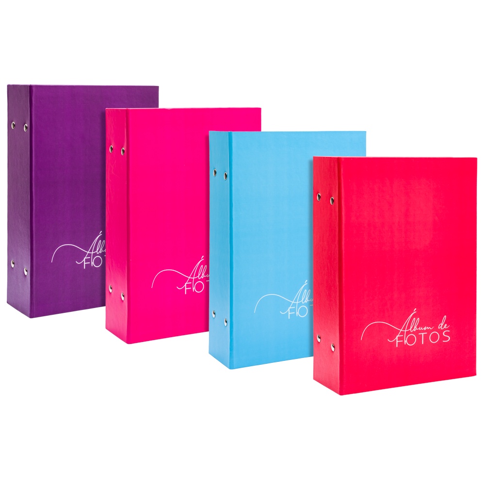 Album de 500 fotos 10x15 lisos varias cores lindas femininas ou masculinas plastificado fosco lindo