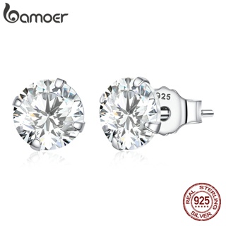 Bamoer 1 Par De Brincos De Prata Esterlina 925 Com Zircônio Acessórios Presentes Para Mulheres em Oferta na Shopee