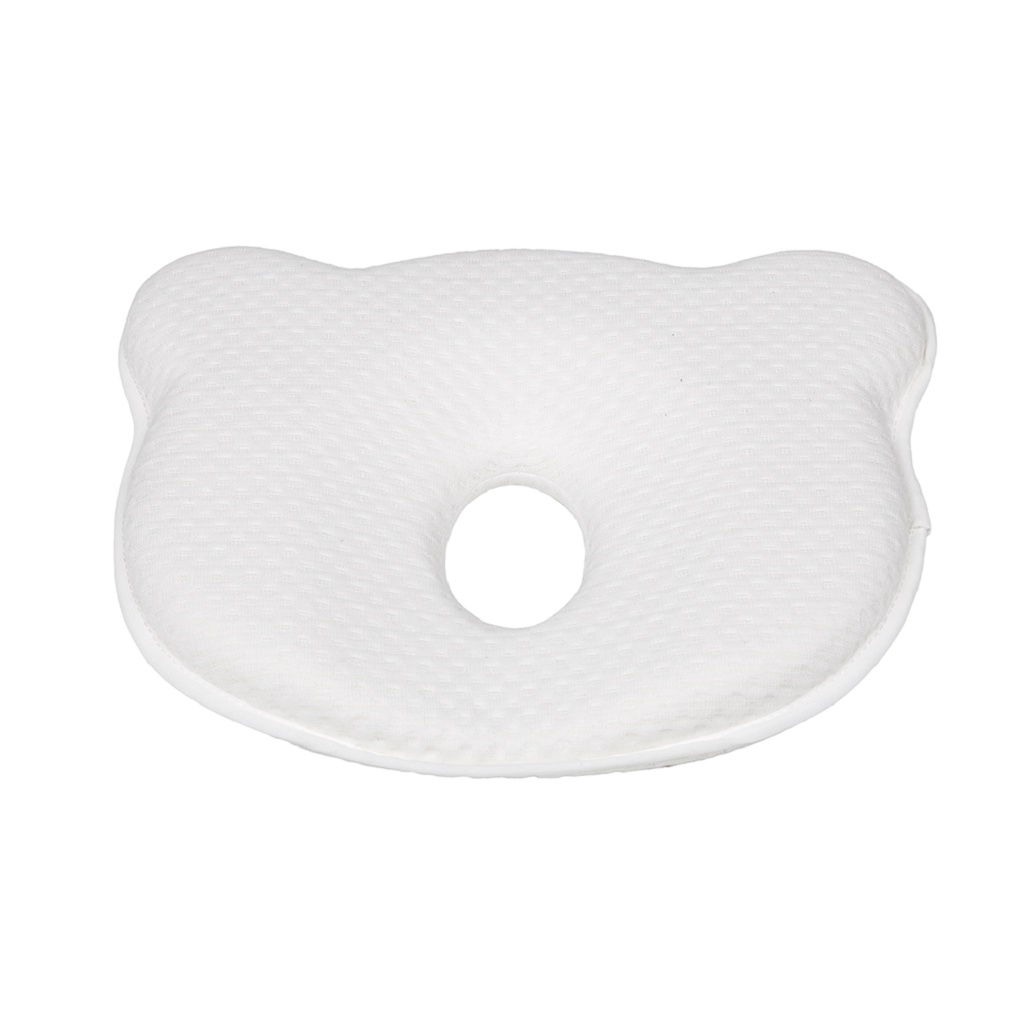 Travesseiro Para Bebê Anatômico Urso Branco Infantil Hipoalergênico 16149 Buba - Mom & Baby