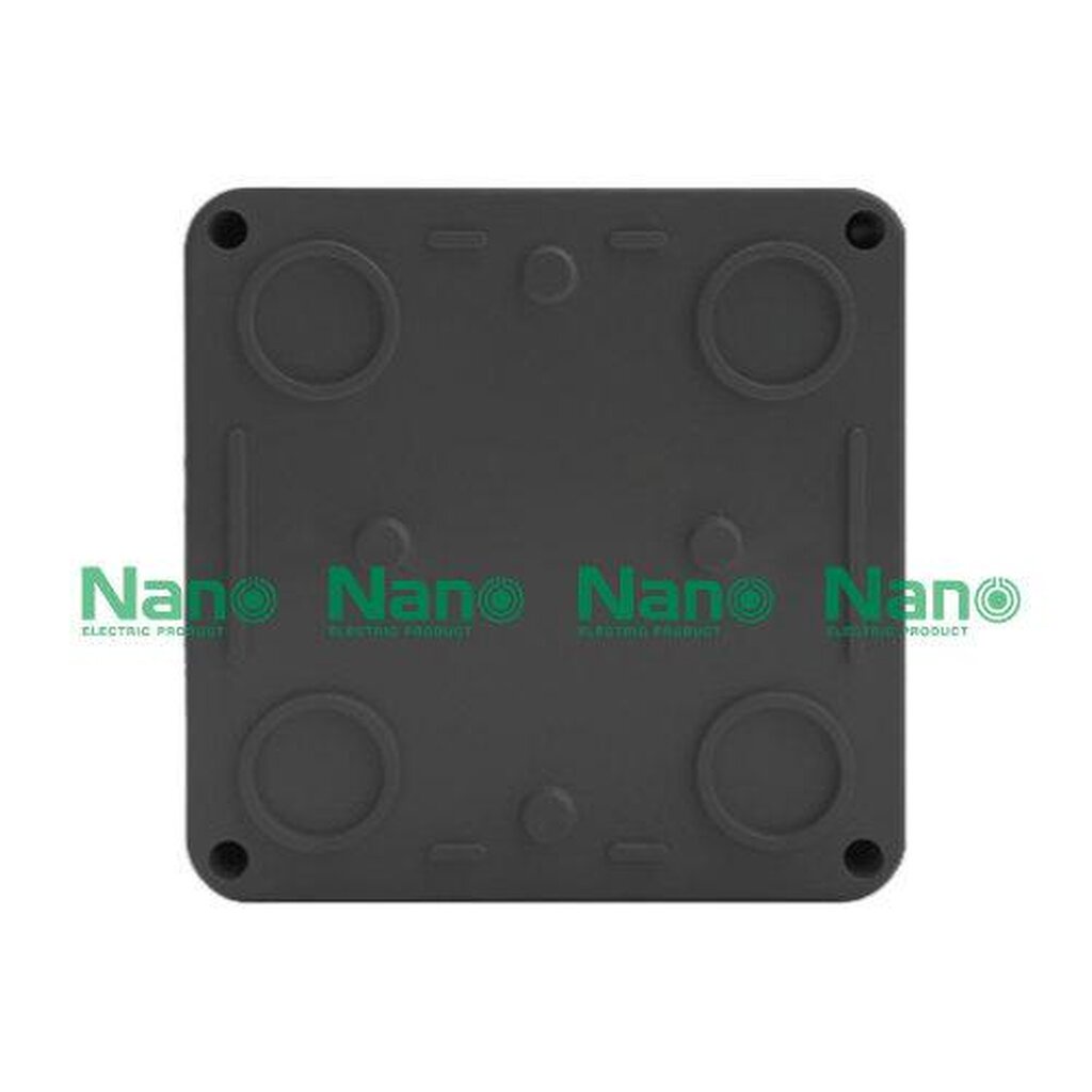 รูปสินค้า NANO Electric® NANO-202CB กล่องกันน้ำพลาสติก ฝาใส ขนาด W109.50xH109.50xD59.80 mm (JUNCTION BOX IP65) สีดำ