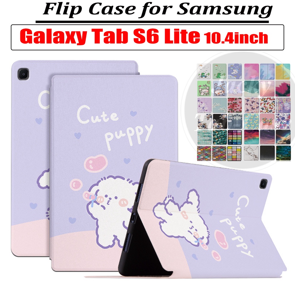 Caixa Para Samsung Galaxy Tab S6 Lite 10.4 " 2020/2022 Edição Tablet Cute Pattern Case SM-P610 SM-P613 SM-P615 SM-P619 Tampa Do Suporte De Couro De Alta Qualidade Em PU