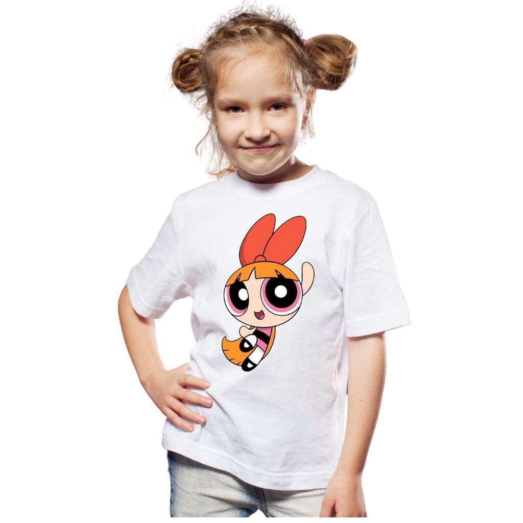 Camiseta T-shirt Blusa INFANTIL FEMININA SUPER PODEROSA FLORSINHA