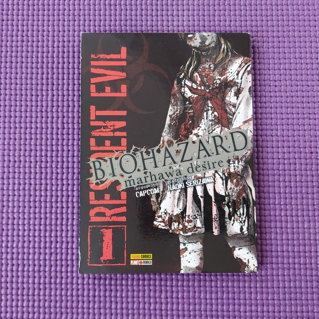 BIOHAZARD MARHAWA DESIRE N°: 01 MANGÁ PT BR PANINI CAPCOM