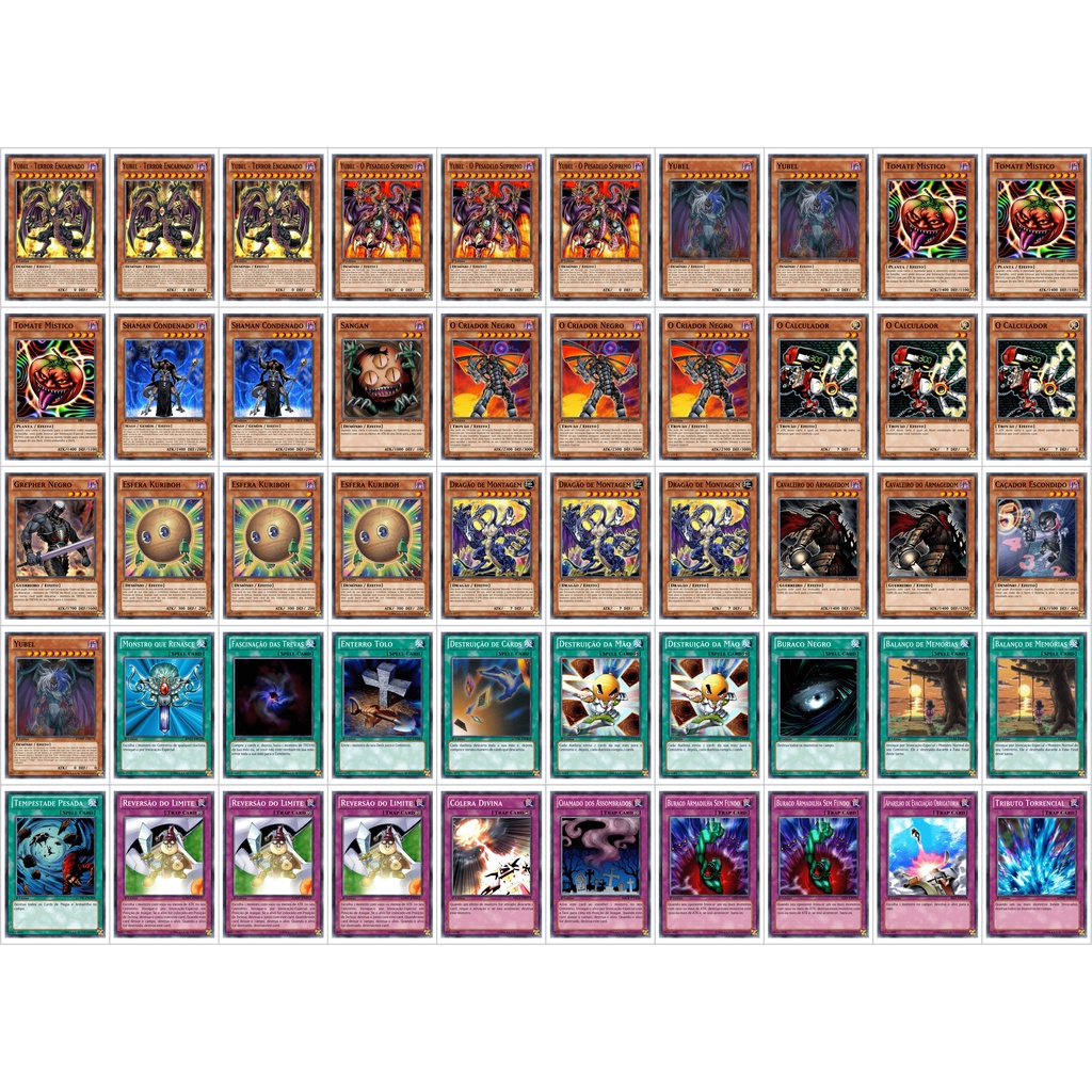 Cartas Yugioh Deck Yubel Tcg Ou Anime Escorrega o Preço