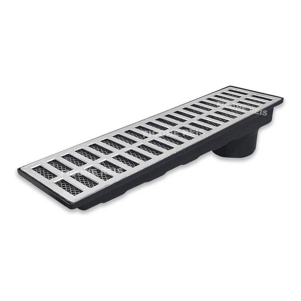 Ralo Pluvial 15x50 Com Coletor Saída Baixa No Canto E Tela Anti Insetos - Ficone Decor em Oferta na Shopee