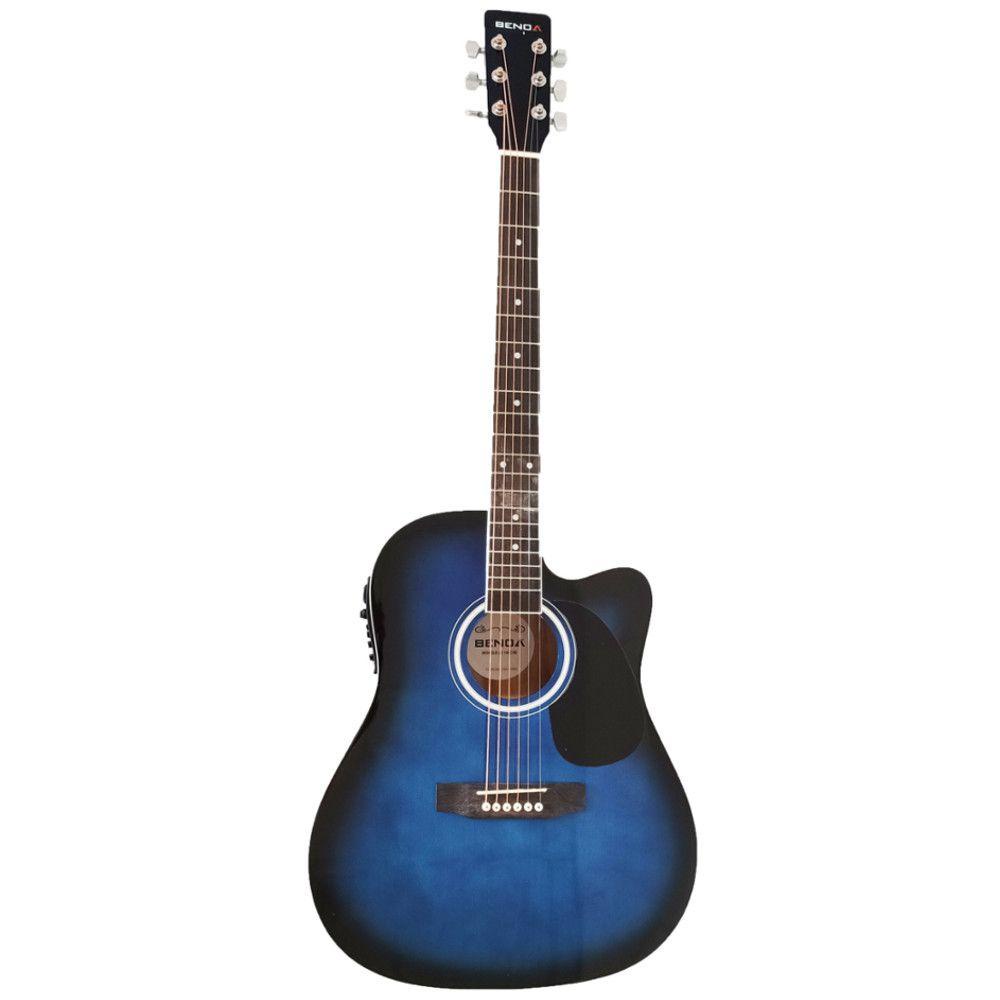 Violão Acústico Elétrico Benoá JD-104 6 Cordas Aço Destro Direito Com Capa / Alça / Palheta / Cabo P10 - Hobbies & Collections