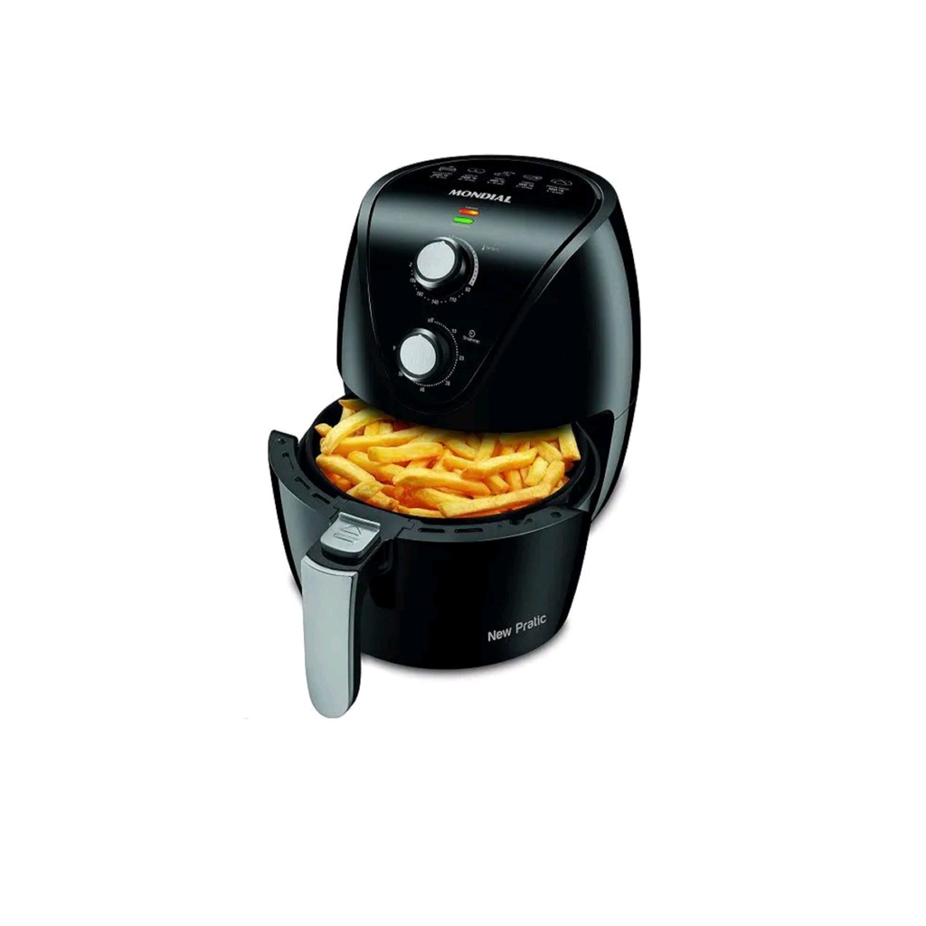 Fritadeira elétrica sem óleo Mondial New Pratic AF-31 3.5L preta 127 Volts