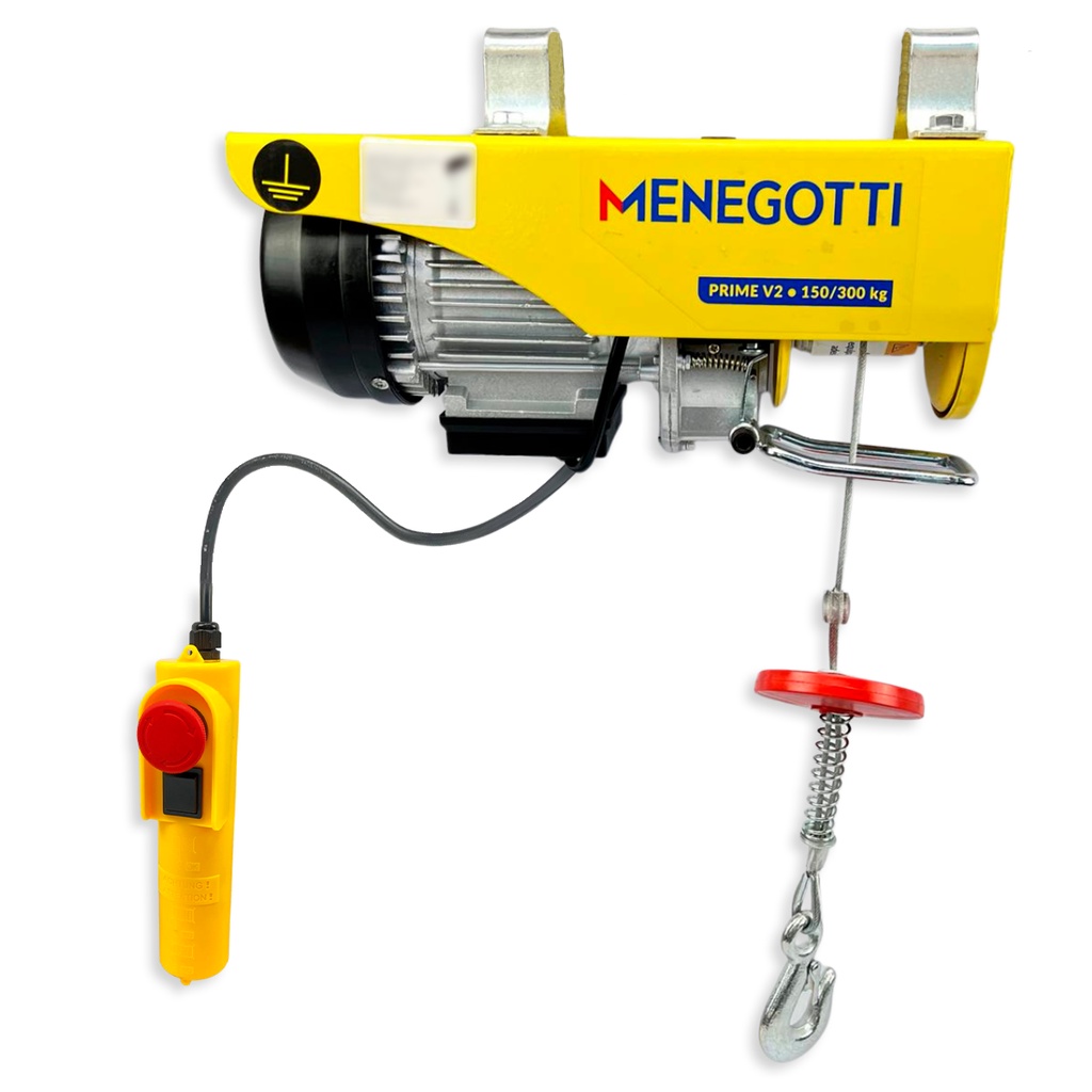 Talha Guincho Elétrico De Coluna 150/300kg Menegotti Uso Continuo 127v ou 220v para Construção