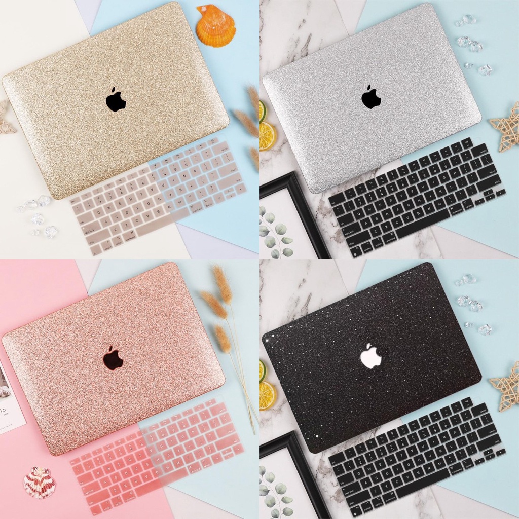 Capa Brilhante Glitter Adequado Para Macbook Air M2 A2681 2015 2017 2020 Pro 11 13 14 16 Polegadas A2338 A1706 A1370 A1502 A1278 m1 A237 A1466 Com De Teclado
