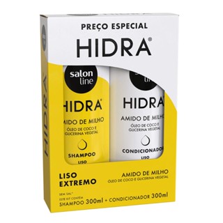 Kit Shampoo E Condicionador Hidra Super Liso Salon Line