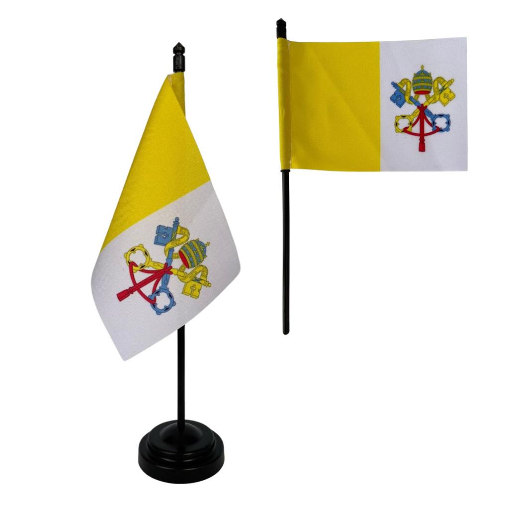 Bandeirinha de mesa vaticano missa 30 cm em Oferta na Shopee
