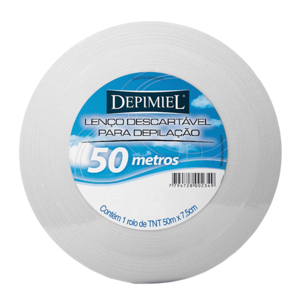 Lenço Tnt Descartável Depimiel para Depilação Rolo 50 metros - Beauty