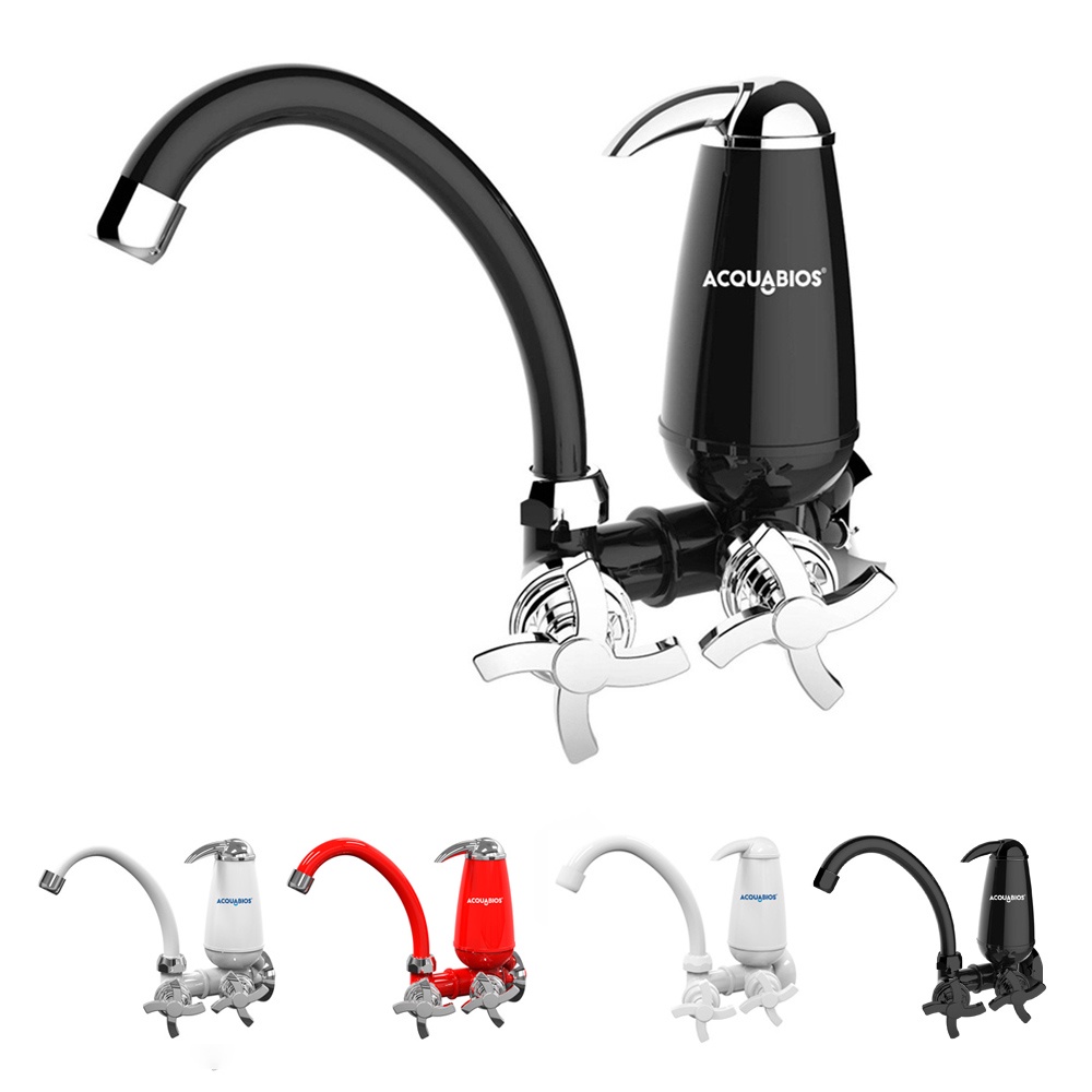 Torneira de Cozinha Com Filtro de Parede Com Bica Móvel E05 Quadriseta Acquabios