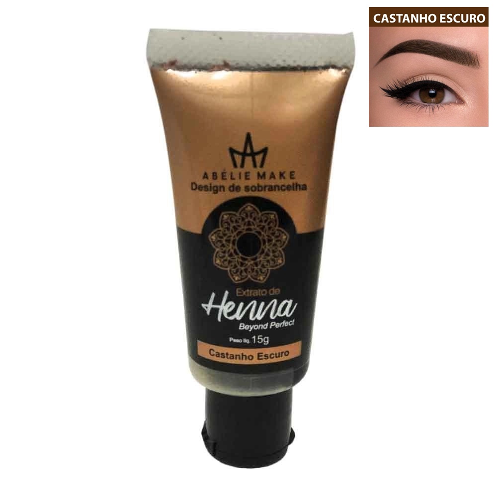 Henna Já Vem Pronta Para Uso Designer Sobrancelha 15g
