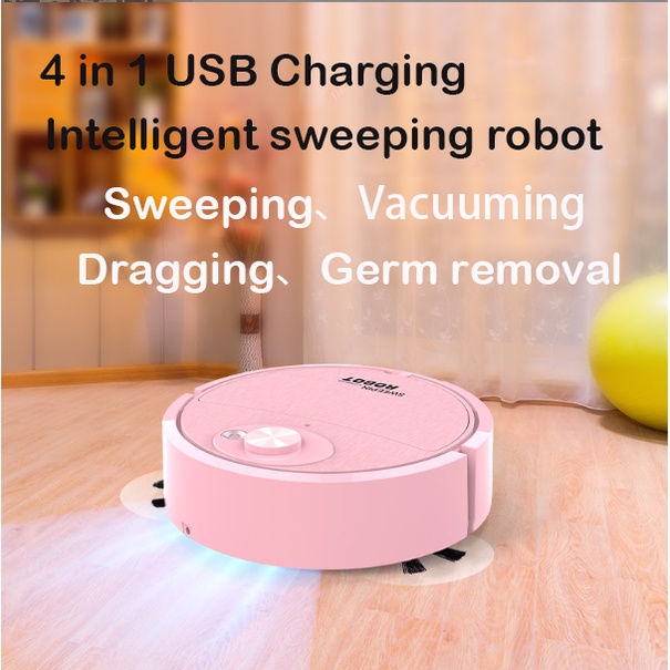 Robô Que Varreamento Inteligente Recarregável Automático Limpeza 1600Pa Varredora Doméstico