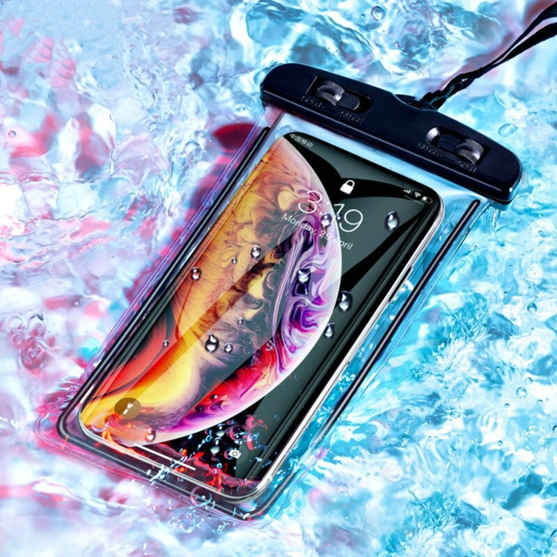 kit 100pcs Capa Bolsa Prova Dágua Impermeável Celular Transparente Universal - Mergulhos E Chuva