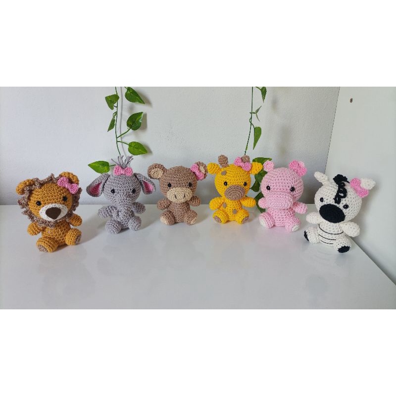 Bichinhos safari baby amigurumi