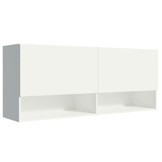 Armário Aéreo 120 cm 2 Portas 2 Nichos Branco para Área de Serviço Madesa em Oferta na Shopee
