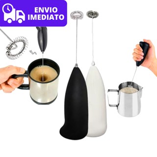 Mini MIxer Misturador de Bebidas Leite Chá Shake Café Mexedor de Bebidas Elétrico Á Pilha