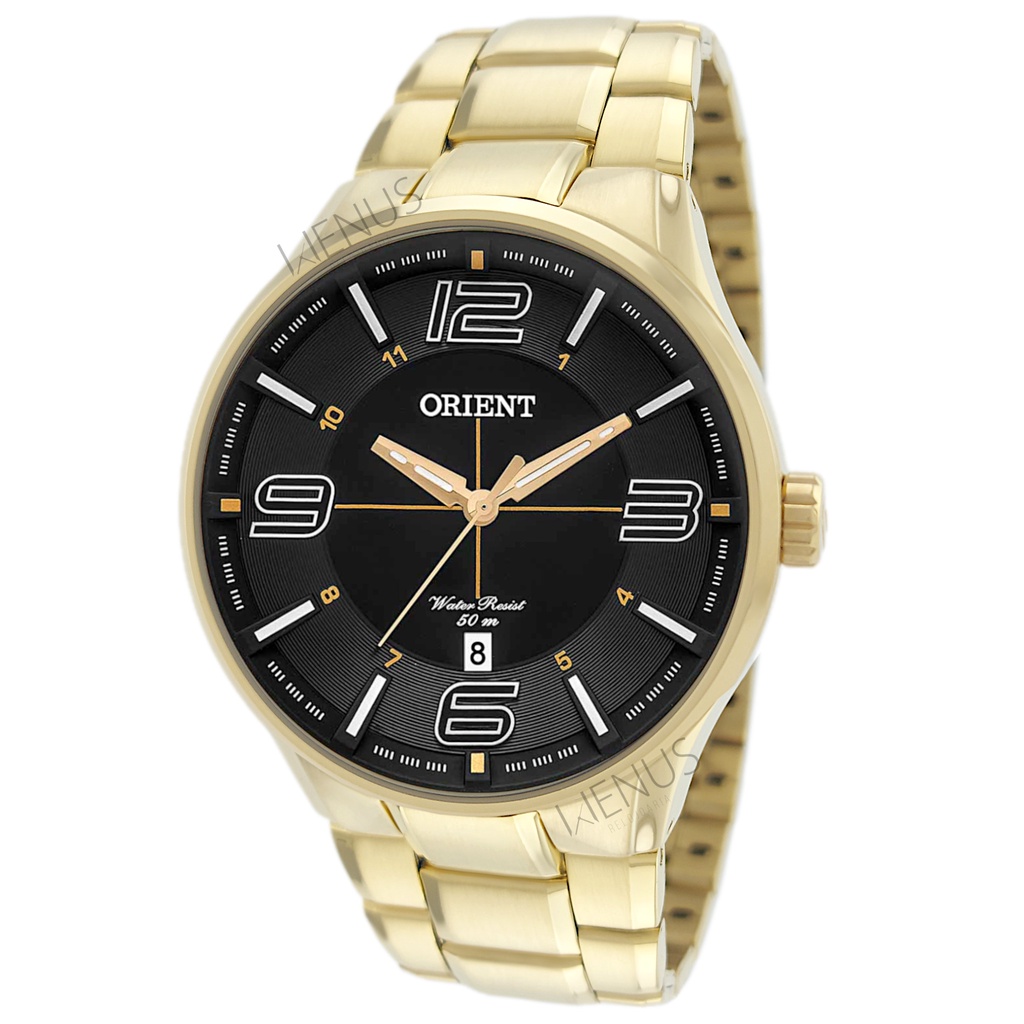 Relogio Orient Masculino Dourado Social Original Lançamento