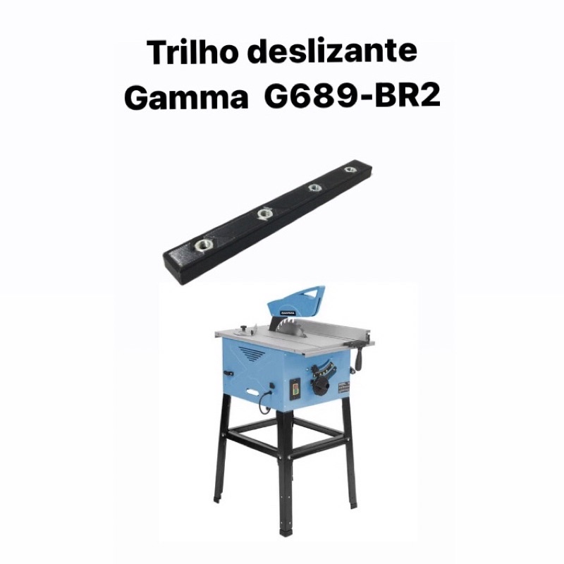 Trilho deslizante para serra circular de bancada Gamma G689-BR2 / marcenaria