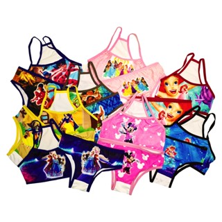 Conjunto Infantil Menina Moça Nadador Sublimado Top e Calcinha atacado promoção