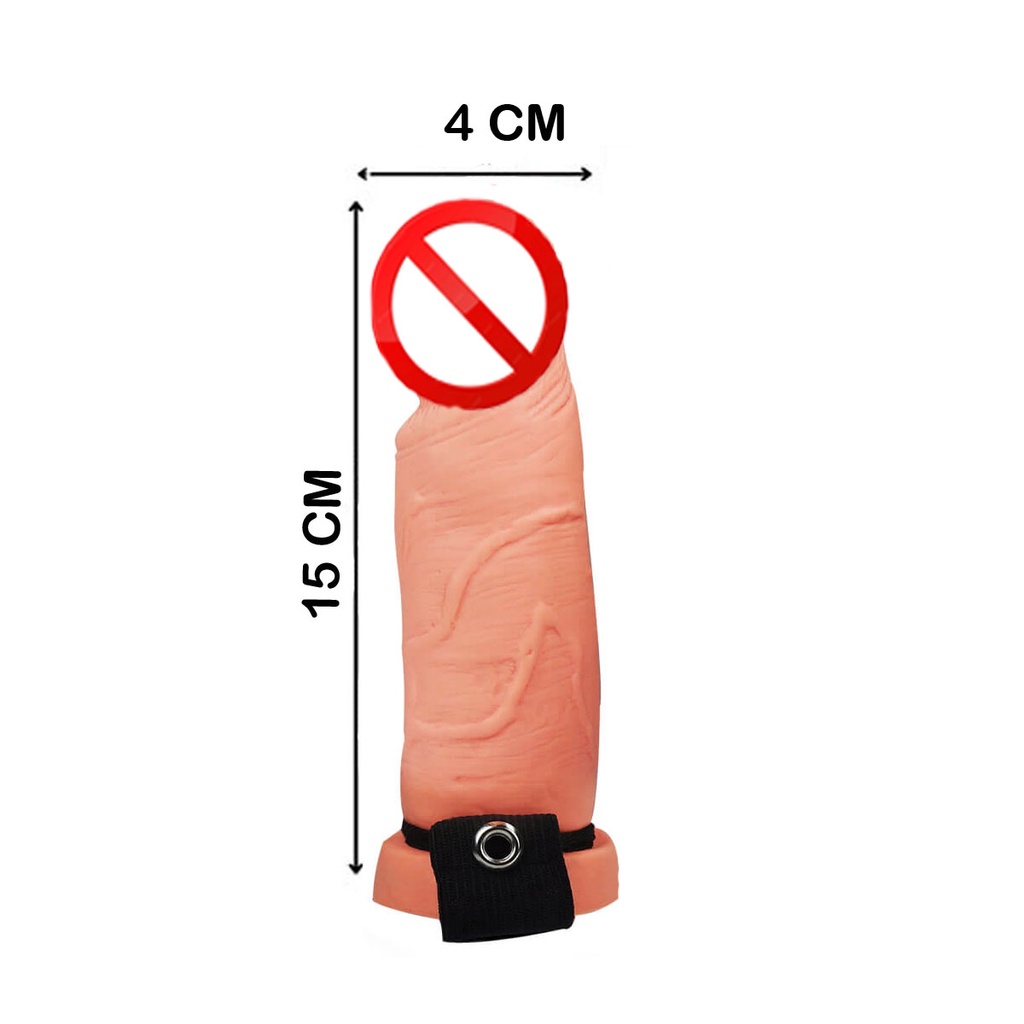 Capa Peniana Protese 15 X 4 Cm Com Cinta Deixa Penis Grande Sexy fantasy em Oferta na Shopee