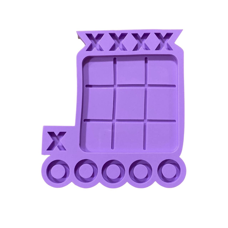 R311 Molde de silicone jogo da velha resina decorar em Oferta na Shopee