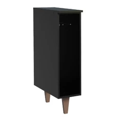Balcão Armário de Cozinha Porta Pano Preto Reims Madesa