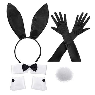 Right Righthere Conjunto Trajes Para Coelhinhos Cosplay Colarinho Cauda Punho Bowti