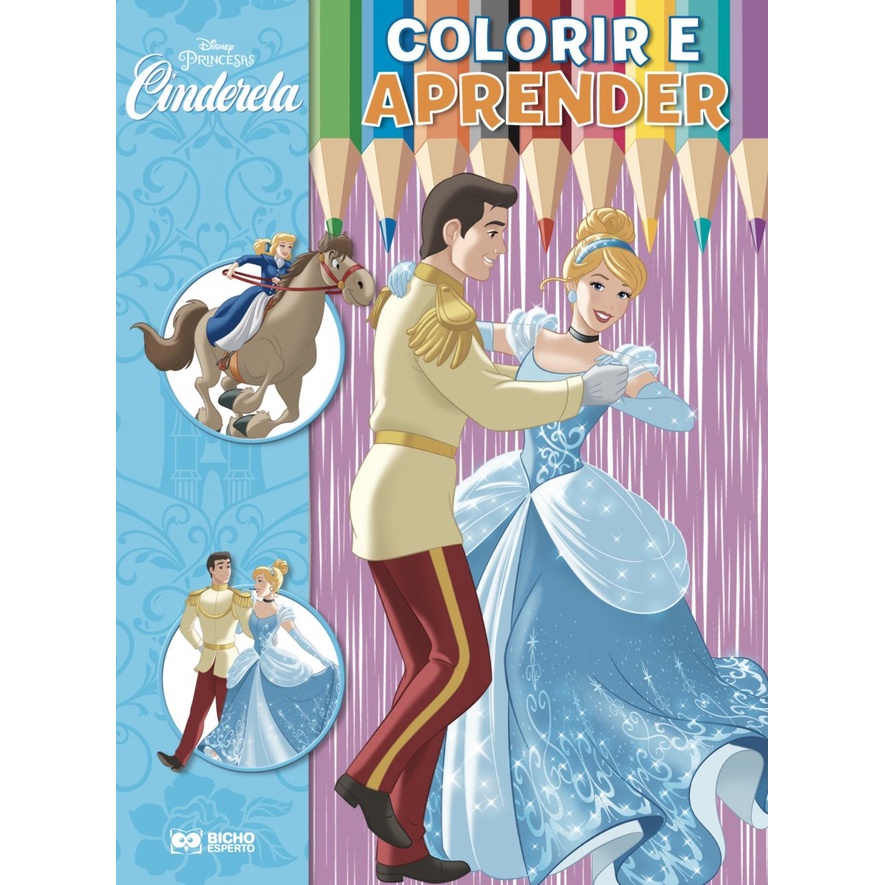 Livro 365 desenhos para colorir princesas disney
