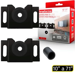 Kit Suporte Para Televisão TV Monitor Led Lcd Universal Smart De Polegadas Várias Marcas Modelos