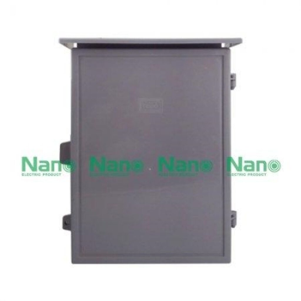 รูปสินค้า NANO Electric® NANO-103G ตู้กันน้ำพลาสติก มีหลังคา ฝาทึบ ขนาด 12.5x16x6.50 นิ้ว (324 x 414 x 170 mm) สีเทา