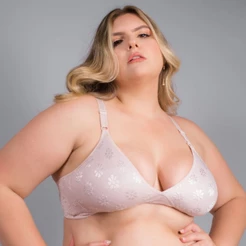 Sutiã Triângulo Duloren Sem Bojo Summer Flower COLOMBE Plus Size
