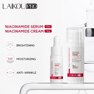 LAIKOU Pro Niacinamida Soro Controle De Óleo Leve Manchas Hidratante Apertar Poros 2pcs